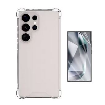 Kit Capa Superprotect Anti-Shock + Pelicula Hydrogel Frente Phonecare Para Samsung Galaxy S25 Ultra - Transparente - 1