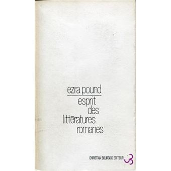 Esprit Des Littératures Romanes - 1