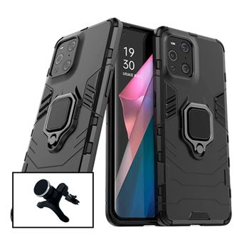 Kit Phonecare | Suporte Magnético Carro Reforçado + Capa 3X1 Military Defender para Oppo Find X3 Pro - 1