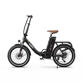 Bicicleta Elétrica Dobrável OneSport OT16-2 | 250W | 48V 17Ah | Preto Castanho - 1