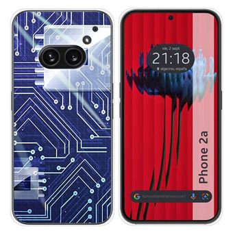 Capa de silicone TUMUNDOSMARTPHONE para Nothing Phone 2a 5G | desenhos circuito - 1