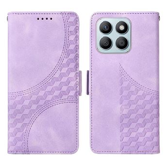 Capa FLOODKING para Honor X8B | Design Acolchoado | Couro PU Premium | Roxo - 1