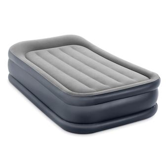 Colchão de Ar Intex DuraBeam+ Deluxe Pillow Rest Raised | Cinzento claro - 1