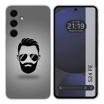 Capa de silicone TUMUNDOSMARTPHONE para Samsung Galaxy S24 FE 5G design Desenhos de barba - 1