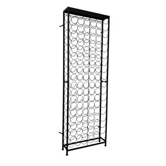Suporte vertical para garrafas de vinho vidaXL | Metal | 108 garrafas - 1
