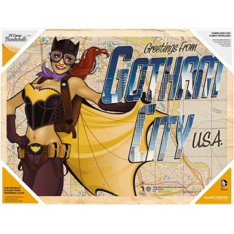 Poster de Vidro SD Toys DC Comics de Vidro Batgirl Justice League Bombshells 40X30 cm