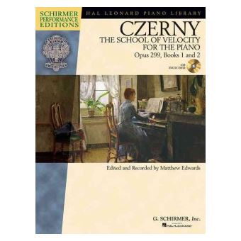 Carl Czerny - The School Of Velocity For The Piano, Opus 299, Books 1 And 2 Includes Access To Online Audio Of Full Performances - 1
