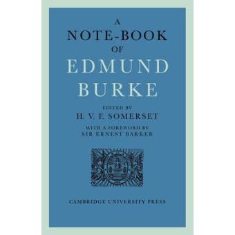 A Note-book of Edmund Burke - Paperback - 2011 - 1