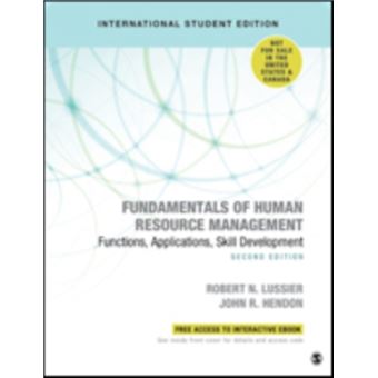 Fundamentals Of Human Resource Management  International Student Edition Functions, Applications, Skill Development - 1