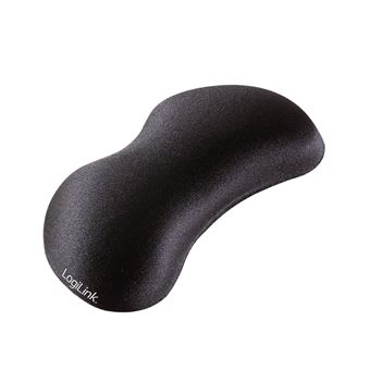 LogiLink ID0136 descanso para pulsos Elastano, Silicone Preto - 1