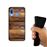 Capa Hapdey para Samsung Galaxy A40 2019 Design Pranchas de Madeira em Silicone Flexível e TPU Preto_3
