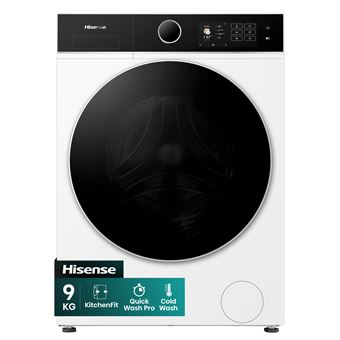 Máquina de Lavar Roupa Hisense WF5I9043BWFS | 9 Kg | 1310 RPM | A | Branco - 1