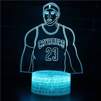 Lâmpada 3D HSMY | Infantil | Multicolorido com Controlo Remoto | LeBron James | 721 - 1