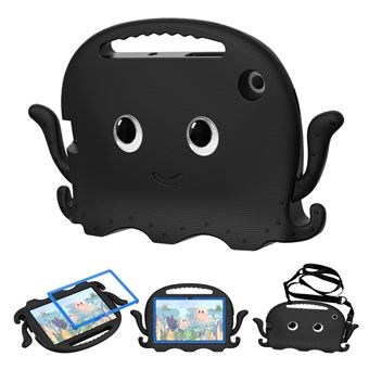 Capa magunivers e TPU eva de polvo dos desenhos animados, à prova de choque com alça de ombro e ranhura para caneta preto para Samsung Galaxy Tab A7 10.4 (2020) - 1