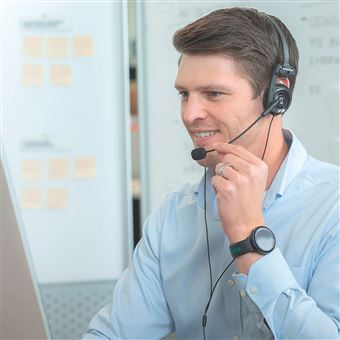 Auscultadores com Cabo e Microfone KOSS  Porta Pro Comm - Preto - 1