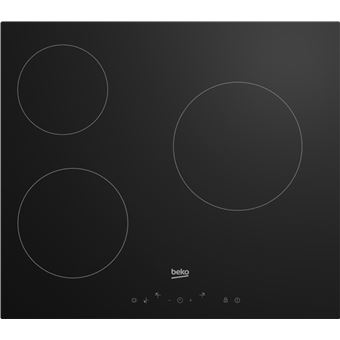 Placa de Indução Beko HIC63400 | Elétrica | 58 cm | 3 Zonas | Preto - 1