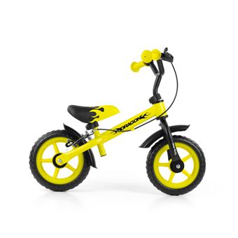 Bicicleta sem Pedais Milly Mally Dragon Z Hamulcem | Preto, Amarelo
