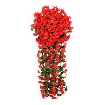 Bouquet Suspenso com Flores Artificiais Mormark HANGROSE | Vermelho - 1