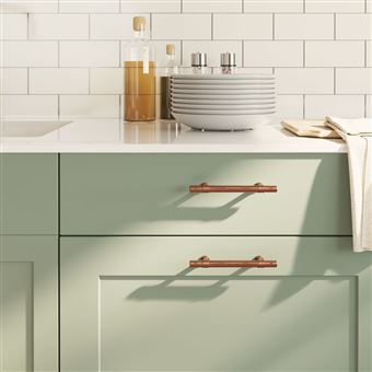 Puxadores para móveis vidaXL | 20 Peças | 96 mm aço inoxidável bronze - 1