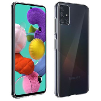 Capa Avizar Transparente de Proteção de Silicone Ultrafina para Samsung Galaxy A51 - Transparente - 1