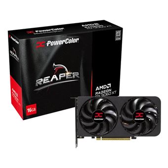 Placa de Vídeo PowerColor Reaper AMD Radeon RX 9060 XT 16GB GDDR6 | Preto - 1