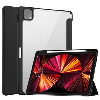 Capa Magunivers PU + TPU Transparente com suporte e suporte para caneta preto para Apple iPad Pro 11 inch (2021) - 1