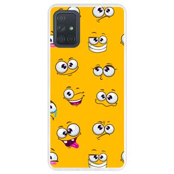 Capa Hapdey para Samsung Galaxy A71 | Silicone Flexível em TPU | Design - Transparente