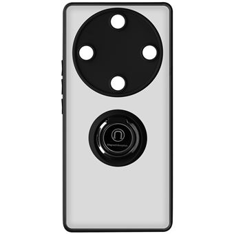 Capa Avizar para Honor Magic 5 Lite 5G / A2 com Anel de Metal Bi-material Preto - 1