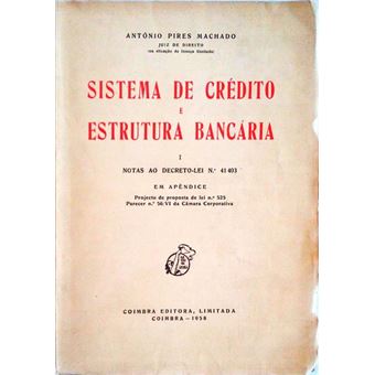 Sistema de crédito e estrutura bancária. - 1