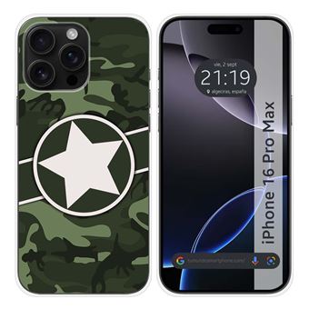 Capa de silicone TUMUNDOSMARTPHONE para Iphone 16 Pro Max (6.9) | Design Camuflagem 01 - 1