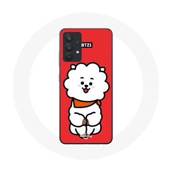 Capa Maniacase para Samsung Galaxy A13 4G / A13 4G Lite Bts Bangtan Rapazs Bt21 Rj de Jin Fundo Vermelho - 1
