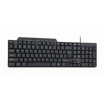 Teclado com Fios Gembird KB-UM-104 | Idioma: Inglês US | Preto - 1