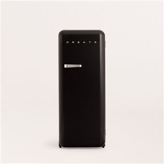 Frigorífico com Congelador Create Retro Fridge | 151x60x66 cm | 281L | F | Negro - 1