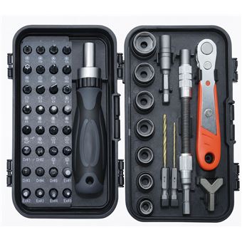 Conjunto de Chaves Multifuncionais 46 em 1 Andowl Q-LS7 | Preto + Cinza - 1