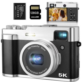 Câmara DSLR DUDAO DC203 | 5K | 48MP | autofocus 16x zoom | 2,8" | 128GB | Preto - 1