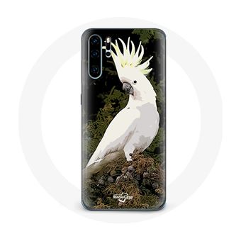 Capa Maniacase para Huawei P30 Pro Cacatua Papagaios Brancos Na Árvore - 1