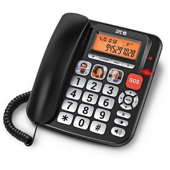 Telefone Fixo Sénior SPC Comfort Volume Pro com Teclas Grandes | Ecrã Iluminado | Som Potente | Amplificador Volume - 1