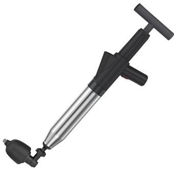 Desentupidor de sanitas de alta pressão CO-Phénix com 4 cabeças substituíveis Desentupidor para sanitas, lavatórios e ralos de chão | Preto - 1