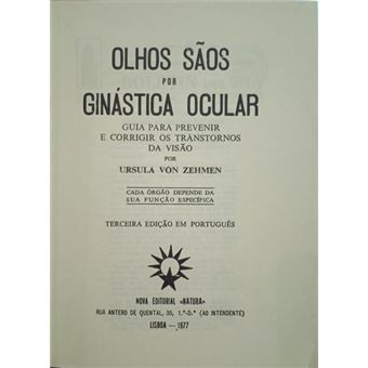 Olhos sãos por ginástica ocular. [3.ª edição] - 1