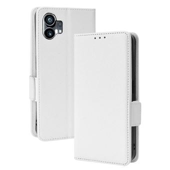 Capa ZURSANA para Nothing Phone 1 | Flip | Pele PU | Fecho Magnético | Porta-cartões | Branco - 1