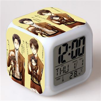 Despertador Infantil HSMY | LED | Multifuncional Colorido | Attack on Titan 7 - 1
