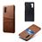 Capa Magunivers TPU + PU com Suporte de Cartão Duplo Castanho para Samsung Galaxy Note 10_3