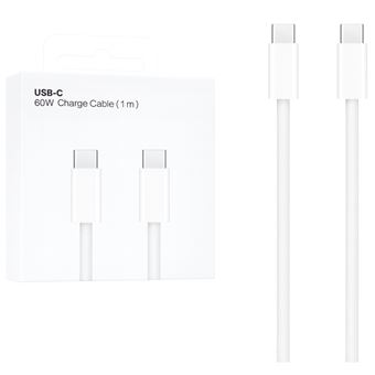 Cabo de Carregamento skyhe 1111 para Apple iPhone 16 PRO MAX | 60W | PD - Type-C | 1 m | Branco - 1