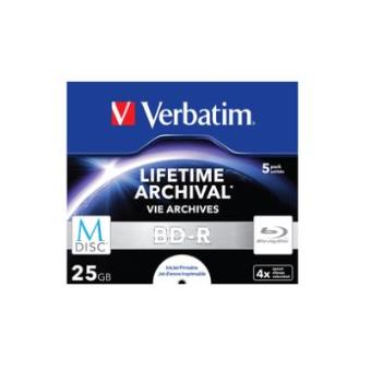 Verbatim M-Disc 4x BD-R 25 GB 5 peça(s) - 1