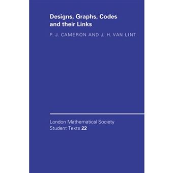 Designs, Graphs, Codes and Their Links - Hardback - 1991 - 1