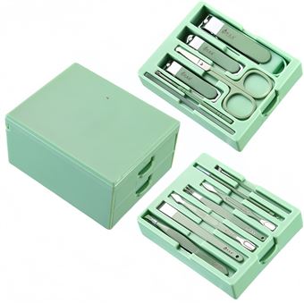 Kit de Manicure Profissional BAYKAR | 13 Peças | QT11 - Verde - 1