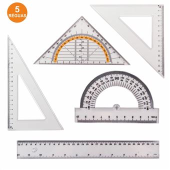 Réguas Escolares Div Conjunto de 5 - 1