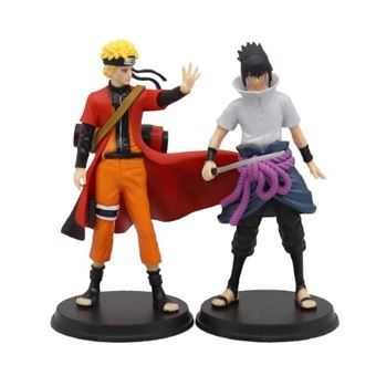 Conjunto de 2 Figuras Anime DUDAO Naruto Sasuke | 18 cm - 1