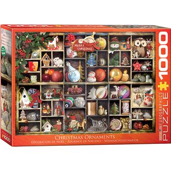Puzzle Eurographics Férias Christmas Ornaments 1000 Peças - 1