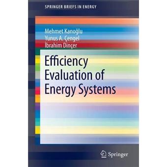 Efficiency Evaluation of Energy Systems - Paperback - 2012 - 1